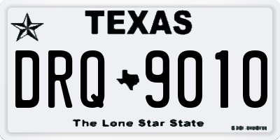 TX license plate DRQ9010