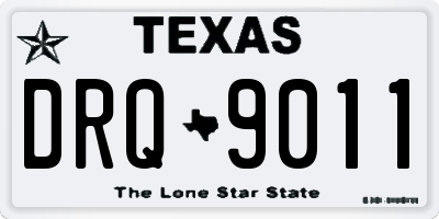 TX license plate DRQ9011