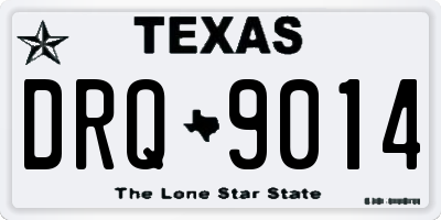TX license plate DRQ9014