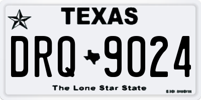 TX license plate DRQ9024