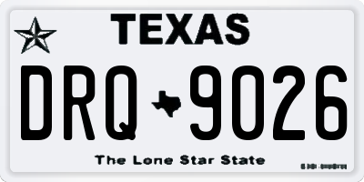TX license plate DRQ9026