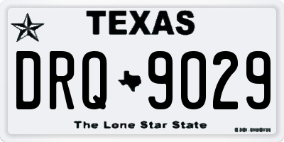 TX license plate DRQ9029