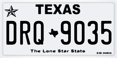 TX license plate DRQ9035