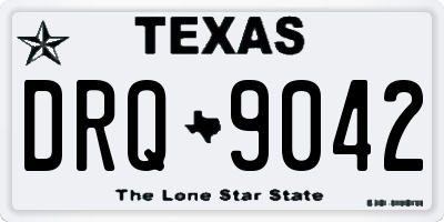 TX license plate DRQ9042
