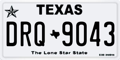 TX license plate DRQ9043