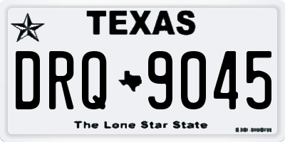 TX license plate DRQ9045