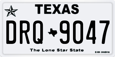 TX license plate DRQ9047