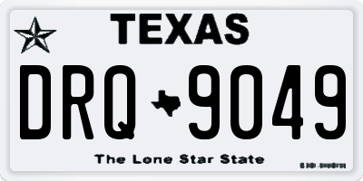 TX license plate DRQ9049