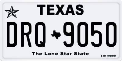 TX license plate DRQ9050