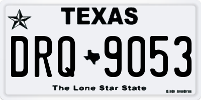 TX license plate DRQ9053