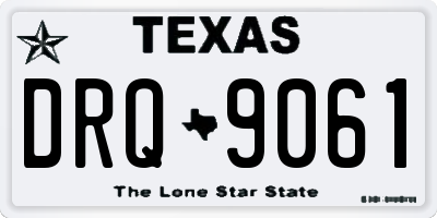 TX license plate DRQ9061