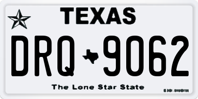 TX license plate DRQ9062