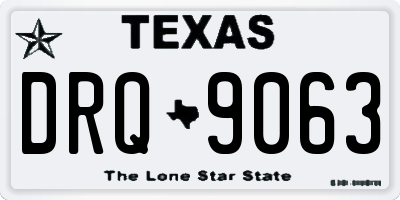 TX license plate DRQ9063