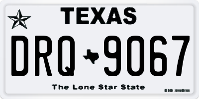 TX license plate DRQ9067