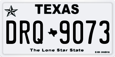 TX license plate DRQ9073