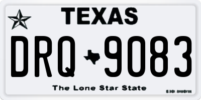 TX license plate DRQ9083
