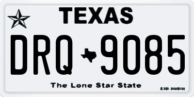 TX license plate DRQ9085