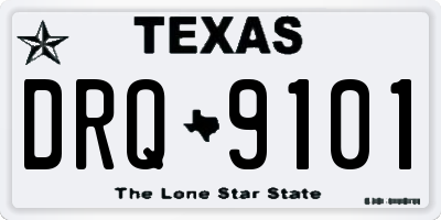 TX license plate DRQ9101