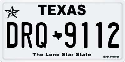 TX license plate DRQ9112