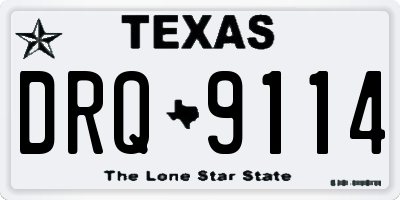 TX license plate DRQ9114