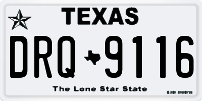 TX license plate DRQ9116