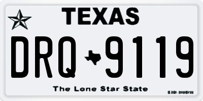 TX license plate DRQ9119