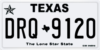 TX license plate DRQ9120