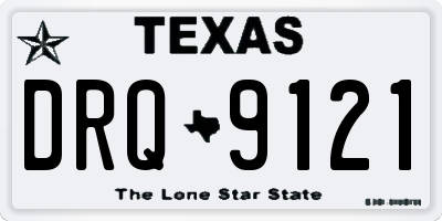 TX license plate DRQ9121