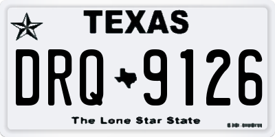 TX license plate DRQ9126
