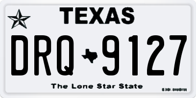 TX license plate DRQ9127