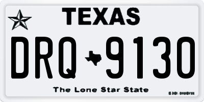 TX license plate DRQ9130