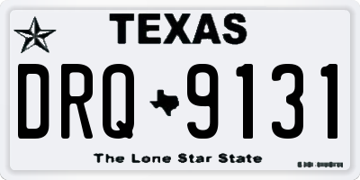 TX license plate DRQ9131