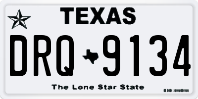 TX license plate DRQ9134