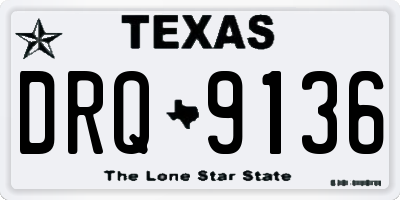 TX license plate DRQ9136