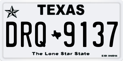 TX license plate DRQ9137