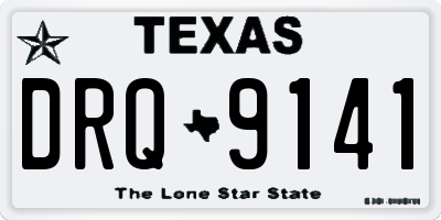 TX license plate DRQ9141
