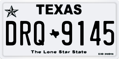 TX license plate DRQ9145