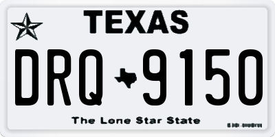 TX license plate DRQ9150