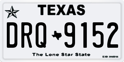 TX license plate DRQ9152
