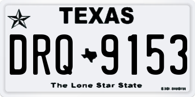 TX license plate DRQ9153