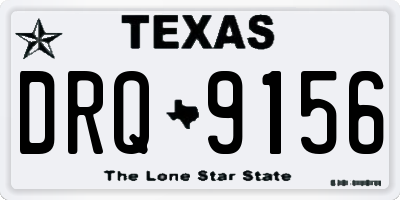 TX license plate DRQ9156