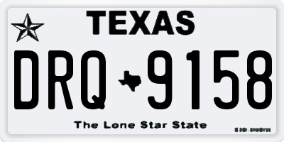 TX license plate DRQ9158