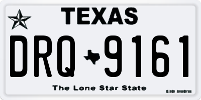 TX license plate DRQ9161