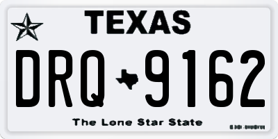 TX license plate DRQ9162