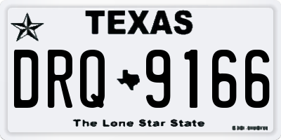 TX license plate DRQ9166