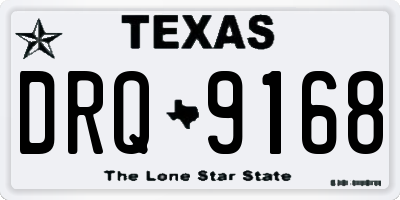 TX license plate DRQ9168