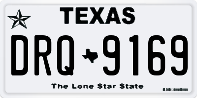 TX license plate DRQ9169