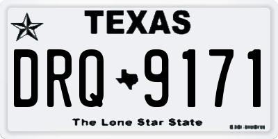 TX license plate DRQ9171