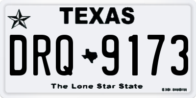 TX license plate DRQ9173