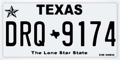 TX license plate DRQ9174